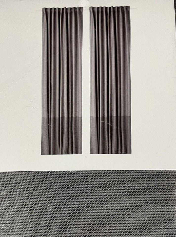 2 Gardinen Vorhänge Marjun IKEA in Grau 145 x 300 cm in Berlin
