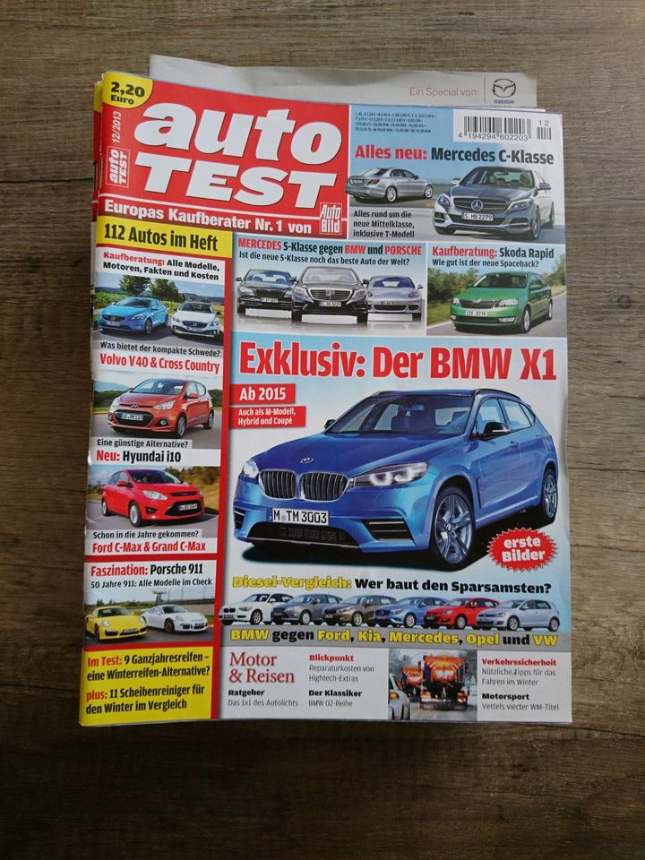 Autozeitung "Auto Test" Jahr 2013 in Brachttal