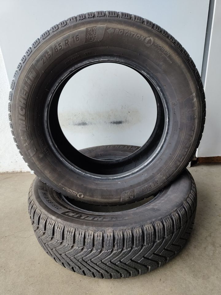 2 x Michelin Alpin 6 215/65 R16 98H M+S WINTERREIFEN 7,6mm in Kall