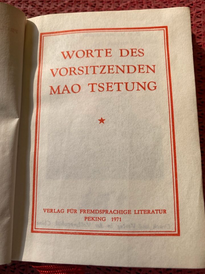Worte des Vorsitzenden Mao Tsetung, 1971 in Monheim am Rhein