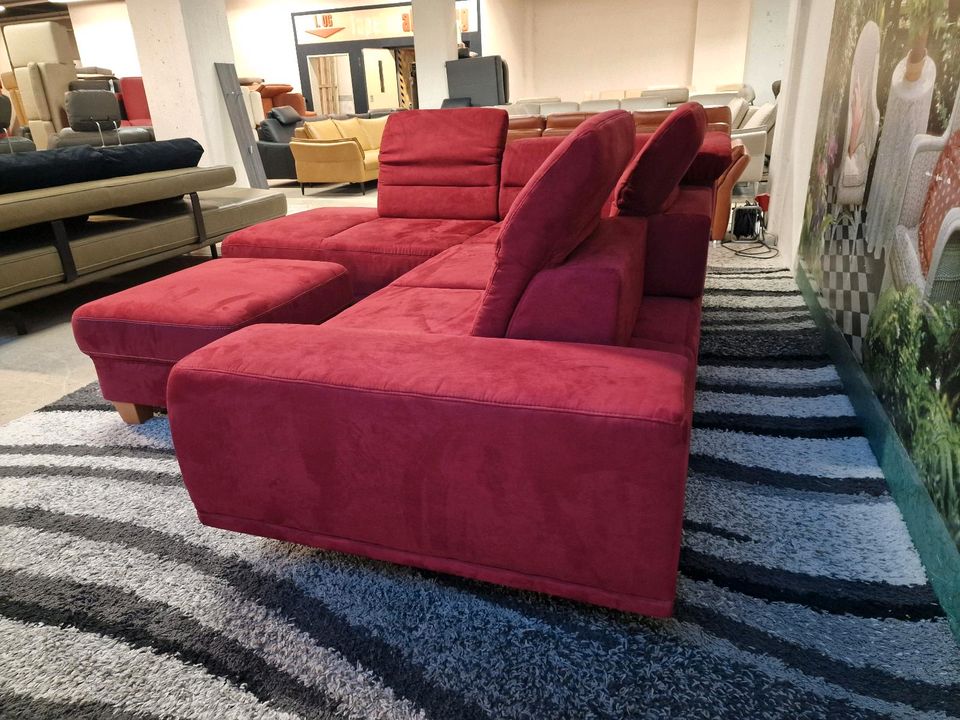 Sit&more Ecksofa mit Polsterhocker Mariola N2464 von OTTO, Federkern, Sitztiefenverstellung,  Luxus-Microfaser ALTARA NUBUCK®. OTTO Polstermöbel bis zu -80% der Uvp bei Iserlohn. in Hagen