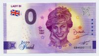 0 Euro Zero Pound Schein LADY DI (Diana) 2022-1 GBAG -- selten ! Bielefeld - Schildesche Vorschau