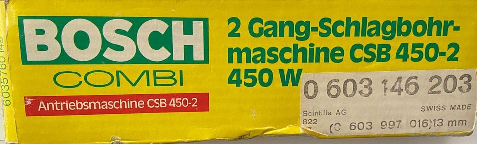 Bosch Bohrmaschine Combi CSB 450-2 / 450W / 0 603 146 203 mit OVP in Simbach