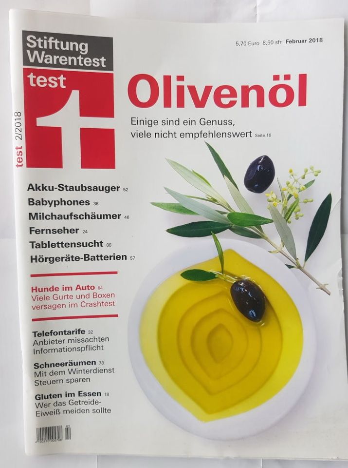 Stiftung Warentest TEST Olivenöl  NEU in Freiburg im Breisgau