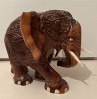 Original indischer Holz-Elefant / Holzschnitzerei Baden-Württemberg - Heidelberg Vorschau