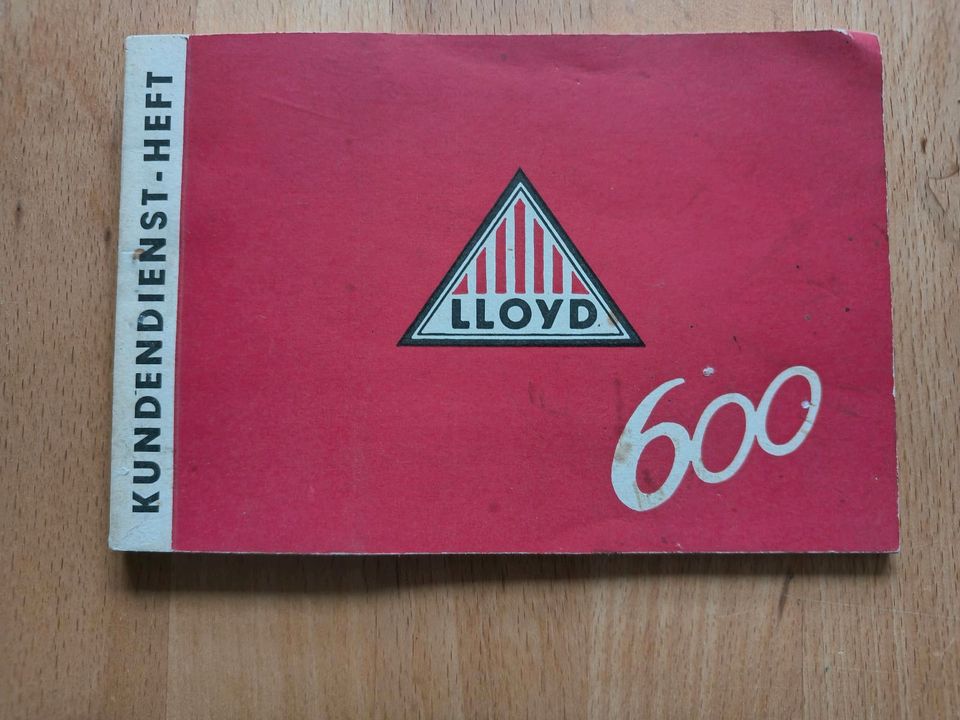 Lloyd 600 Kundendienst Heft in Hamburg