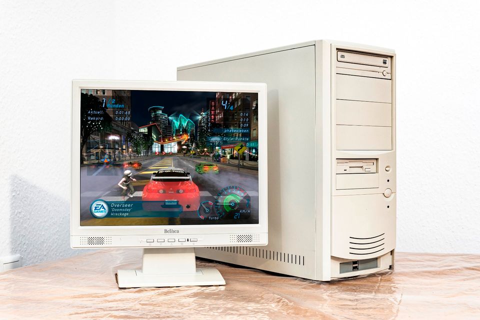 Retro Gaming PC ⭐️ Sofort startklar | WinXP | Pentium | GT520 in Würzburg