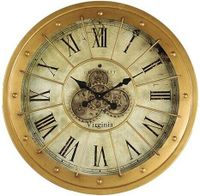 80 cm WANDUHR GOLD VINTAGE ANTIK ZAHNRAD ZÄHLWERK NEU WAND UHR Nordrhein-Westfalen - Wermelskirchen Vorschau