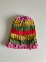 Mütze handmade gestrickt bunt Strickmütze gestreift Streifenmütze Wandsbek - Hamburg Jenfeld Vorschau