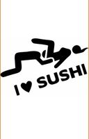 I love Sushi Auto Aufkleber Tuning Sticker bomb Bayern - Stein Vorschau