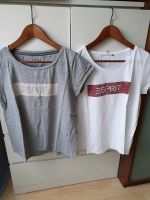 2 ESPRIT T-Shirts, weiß grau, Gr. M Stuttgart - Stuttgart-West Vorschau