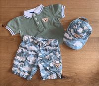 NEUWERTIG STEIFF SET SHIRT HOSE SHORTS MÜTZE GR 62 KU41 JUNGEN Dresden - Weixdorf Vorschau