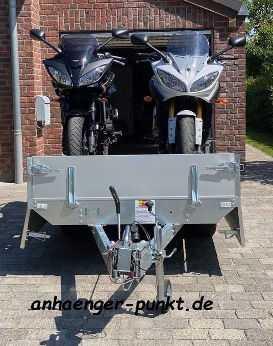 TIEFER Hochlader Anhänger 3, m x 1,53 m 1500kg MOTORRAD 1,5 to in Kevelaer