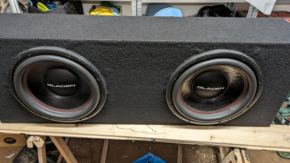 Subwoofer 1000W RMS 2 Ohm Gladen Bass Auto Car Hifi in Ballenstedt