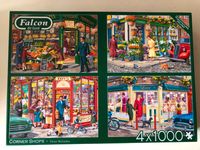 Falcon Puzzle " 4 x 1000 Teile " Corner Shops  11329 Niedersachsen - Wolfsburg Vorschau