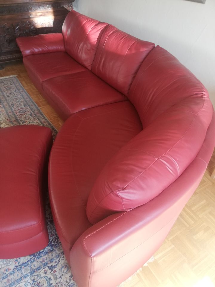 Couch, Sofa rot, Liege, gebraucht, in Goldbach
