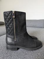 Geox Stiefelette, Gr 38, schwarz, Leder Bayern - Großostheim Vorschau