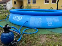 Pool  Marke Intex 4.57x0,84 mit Sandfilter und Zubehör Bayern - Willanzheim Vorschau