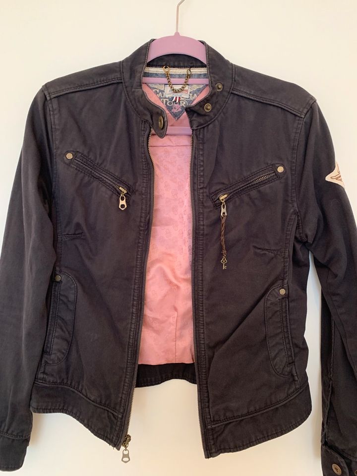 Tommy Hilfiger Denim kurze Bikerjacke schwarz Gr. S in Bochum