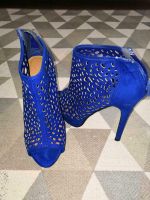 High heels / peep toes mit loch muster blau Hessen - Grünberg Vorschau