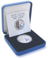 Belgien 10 Euro PP Blauer Vogel im Originaletui und Zertifikat Rheinland-Pfalz - Dieblich Vorschau