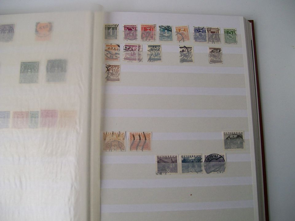 Briefmarken, Österreich, Dublettenalbum in Erftstadt