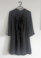 Kleid, schwarz mit Rüschenkragen, Größe L Leipzig - Eutritzsch Vorschau