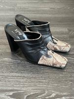High Heel Pantolette Mules Sabot, Leder, Gr. 39, gebraucht Bayern - Ansbach Vorschau