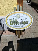 Werbeschild von Bitburger Baden-Württemberg - Mengen Vorschau