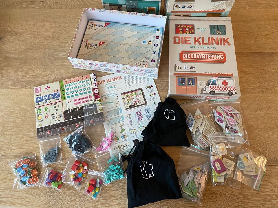 Die Klink Deluxe Ausgabe + Erweiterung teils OVP Brettspiel Spiel in Ritterhude