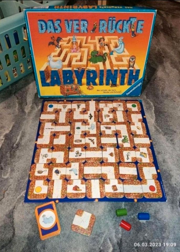 5 Gesellschaftsspiele Paket leseratte Monsterjagd Labyrinth in Bernsdorf
