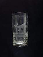 Kristallglas mit Jagdwild graviert 1980er Jahre 2 Stück Hessen - Dreieich Vorschau