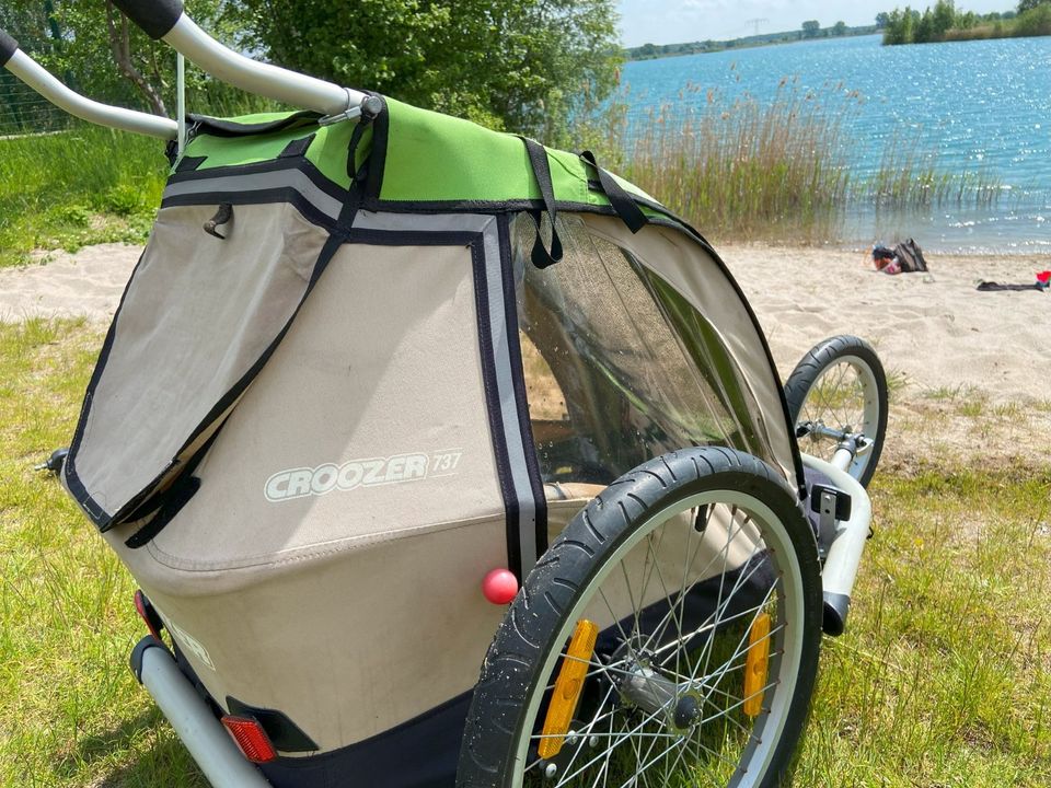 Croozer Kid for 1 Fahrradanhänger grün inkl. Zubehör in Leipzig