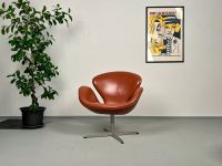 Arne Jacobsen Swan Chair Leder | Fritz Hansen Design Sessel Stuhl Düsseldorf - Pempelfort Vorschau