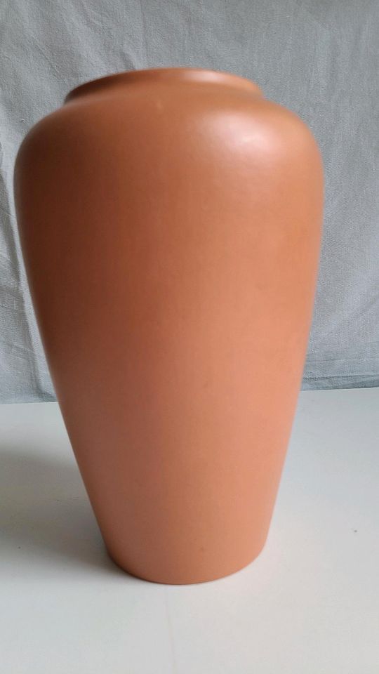 Keramik,Vase mattbraune Glasur,Vintage, DDR in Gotha