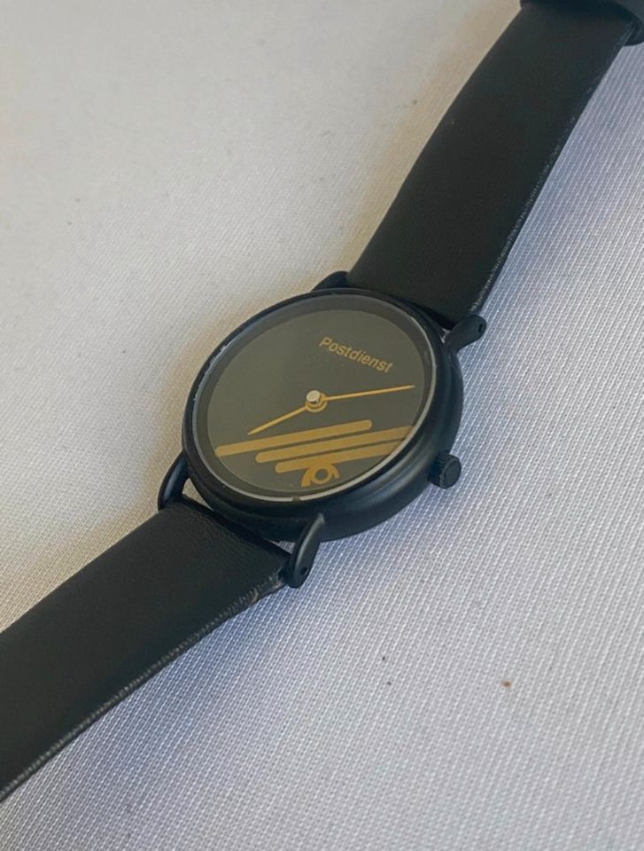 Postdienst Armbanduhr Uhr Schwarz Vintage 30mm in Sankt Augustin