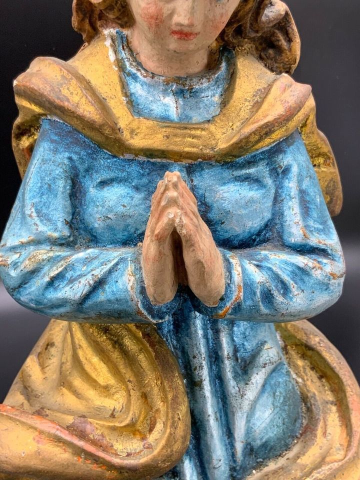 MONDSICHEL MADONNA HEILIGENFIGUR SKULPTUR AUS HOLZ HANDGESCHNITZT 45cm - Versand kostenlos - Wir sind für Sie da lokal in 86830 Schwabmünchen oder online ARTHOME24 in Schwabmünchen