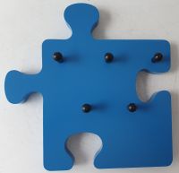 Hakenleiste m. 5 Haken in Form eines Puzzle-Teils, blau/schwarz Lübeck - St. Lorenz Nord Vorschau