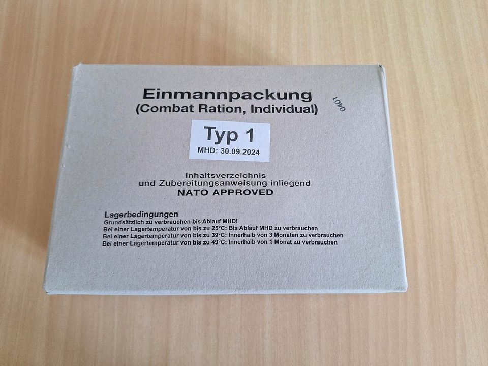 EPA Einmannpackung Typ 1 Notverpflegung Notration in Rostock