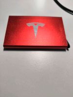 Tesla Kreditkarten Etui Metallic Rot RFDI Niedersachsen - Renkenberge Vorschau