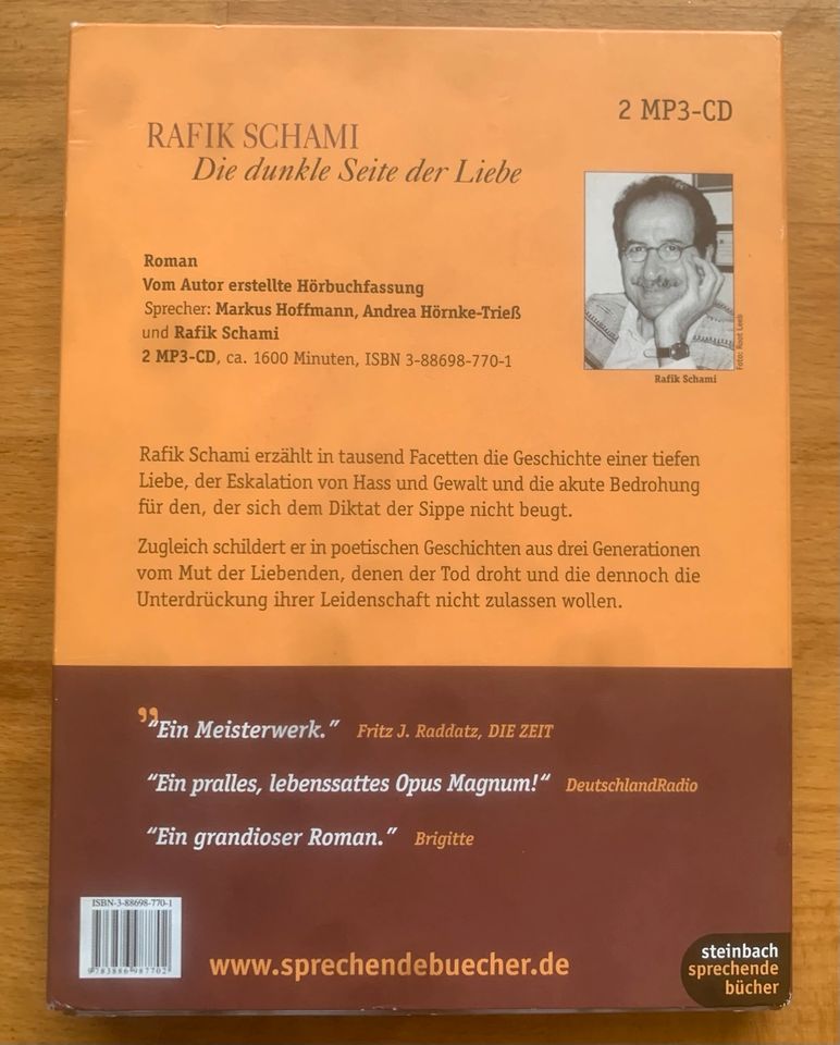 Rafik Schami Die dunkle Seite der Liebe Hörbuch in Solingen