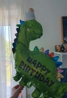 Zwei Luftballons Helium Ballon Dinosaurier Geburtstag Nordrhein-Westfalen - Eitorf Vorschau