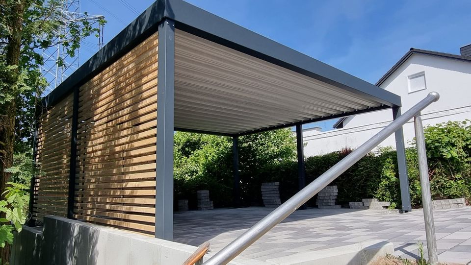 Designo-Stahlcarport in Bernried Niederbay