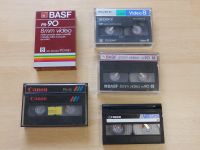 Video 8 Cassetten, 3x P5-90 + 2x P5-15, BASF, SONY, Canon, Fisher Nordrhein-Westfalen - Telgte Vorschau