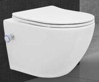 Spülrandloses Hänge WC / Toilette mit Bidet Funktion in Weiß Nordrhein-Westfalen - Mönchengladbach Vorschau