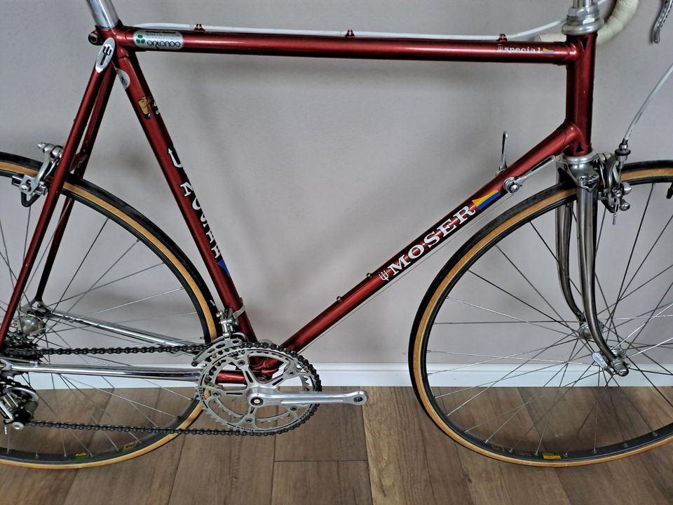 Moser Special Rennrad Eroica RH 59 Stahlrahmen Campagnolo Record in Rosbach (v d Höhe)