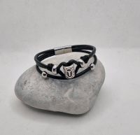 Armband echt Leder Edelstahl Handmade Sachsen-Anhalt - Wanzleben Vorschau