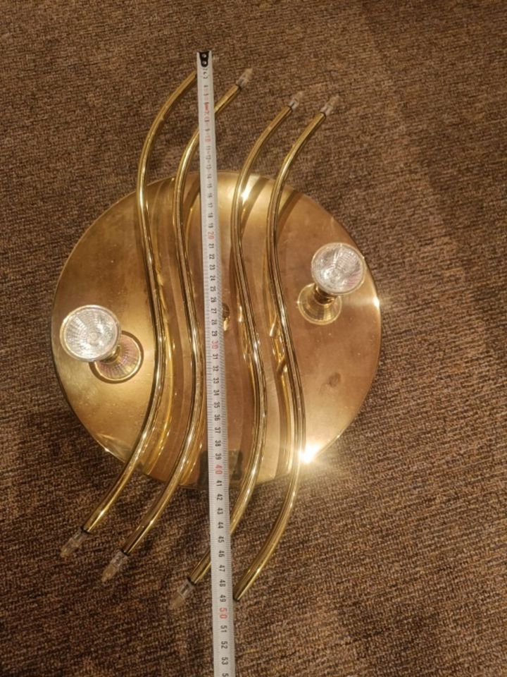 Lampe Leuchte Deckenlampe gold Strahler in Bad Oeynhausen