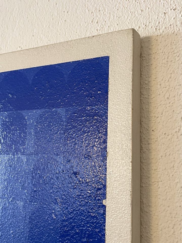 Bild 60x60 A.v. Schuckmann blau abstrakt grafisch Kunst in Dresden