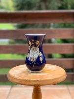 Porzellan-Vase dunkelblau mit goldener Rose, echt Kobalt Thüringen - Weimar Vorschau